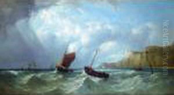 Fishing Vessels Off The Isle Of Wight - view 1