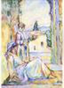 Femmes Au Patio by Pat Wilson
