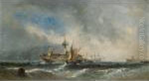 A French Vessel Approaching Harbour - view 1