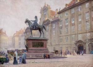 Am Hof, Wien, Mit Markt by Hans Wilt