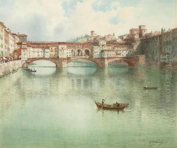 The Ponte Vecchio On The River Arno, Florence - view 1