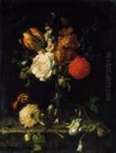 Still-life Of Flowers by Johann Amandus Winck