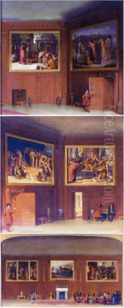 The Cartoon Gallery At Hampton Court In Olden Times - view 1