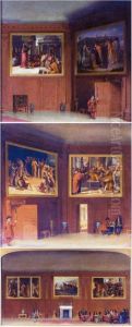 The Cartoon Gallery At Hampton Court In Olden Times