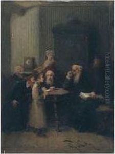 Bar Mitzvah Discourse Before The Rabbis by Hans Winter