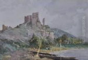 Castle Ruins "les Andelys On The Seine"