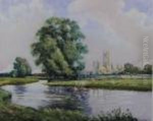View Of Canterbury Cathedral From The River Stour View Of Canterbury Cathedral From The River Stour
