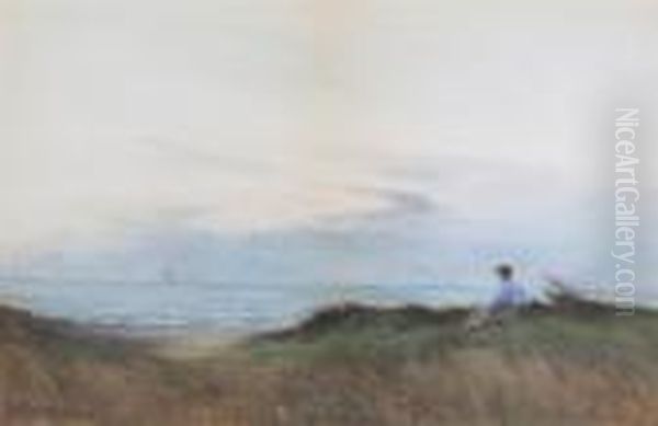A Girl Looking Out To Sea - view 1