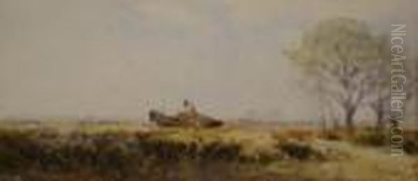 Reigate Heath, A Man In A Horse Drawn Cart - view 1