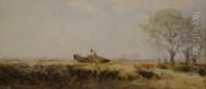 Reigate Heath, A Man In A Horse Drawn Cart Reigate Heath, A Man In A Horse Drawn Cart