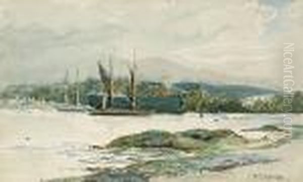 Boats In An Estuary - view 1