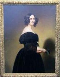 Portrait Of A Polish Princess by Hermann Winterhalter