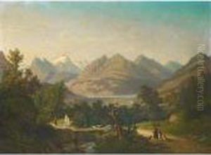 Blick Gegen Brunnen Und Seelisberg Mit Urirotstock, 1878
View To Brunnen And Seelisberg With Urirotstock, 1878 by Anton Winterlin