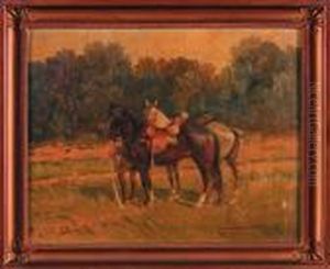 Ulan Przy Koniach, 1925 R. Ulan Przy Koniach, 1925 R.