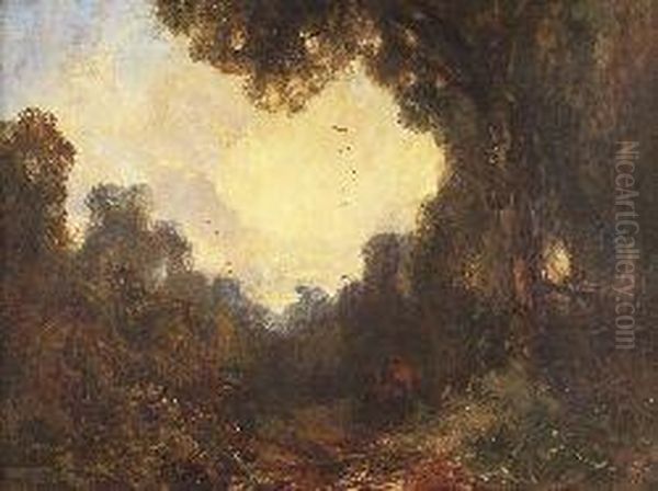 Figures In A Woodland Landscape - view 1