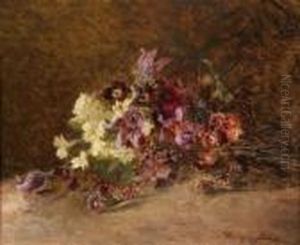 Ein Fruhlingsblumenstraus by Olga Wisinger-Florian