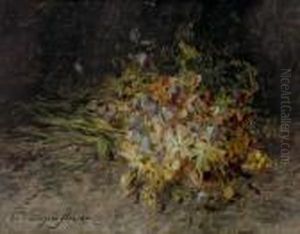Ein Wildblumenstrauss (a Spray Of Wild Flowers) by Olga Wisinger-Florian