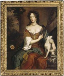 Portrait Of Queen Mary Of Modena, Wife Of James Ii by William Wissing or Wissmig
