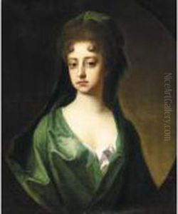 Portrait Of A Lady, Said To Be Lady Harvey by William Wissing or Wissmig