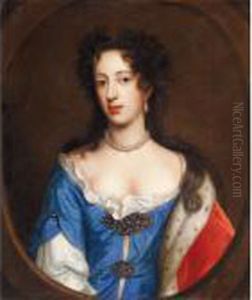 Portrait Of Mary Of Modena, Wife Of James Ii by William Wissing or Wissmig