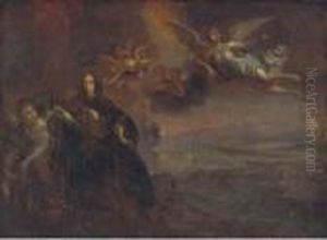 William Of Orange Landed By Angels, A Battlefield Beyond by William Wissing or Wissmig