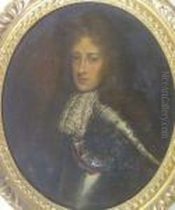 Portrait Of A Nobleman by William Wissing or Wissmig