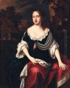 Portrait Of Queen Anne by William Wissing or Wissmig