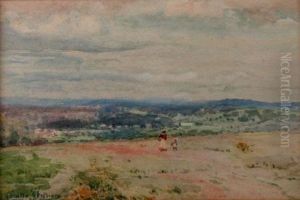 Figures In Landscape by Walter Withers