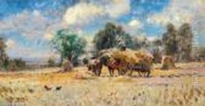 Gathering Hay by Walter Withers