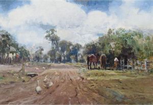 On The Eltham Road by Walter Withers
