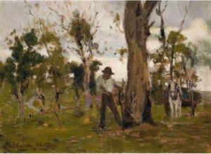 The Wood Gatherer by Walter Withers