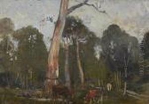 Cattle Amongst The Gums by Walter Withers