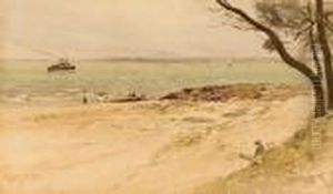 Cowes Beach And Ferry