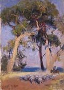 Droving Sheep by Walter Withers