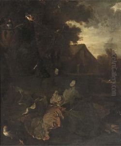A Forest Floor Still Life With A
Chaffinch, A Swallow And Otherbirds And Butterflies, A Landscape With A
Farmhouse Beyond A Forest Floor Still Life With A
Chaffinch, A Swallow And Otherbirds And Butterflies, A Landscape With A
Farmhouse Beyond