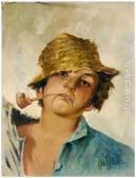 Boy With Pipe - view 1