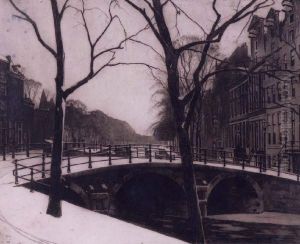 Winterse Gracht Te Amsterdam