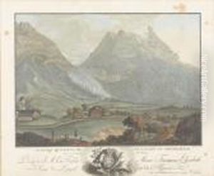 Glacier Inferieur De La Vallee Du Grindelwald by Caspar Wolf
