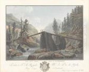 Vue D'un Pont Sur La Lutschinen by Caspar Wolf
