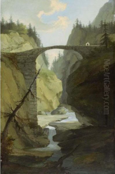 Brucke Uber Die Muota In Der Nahe Von Schwyz - view 1