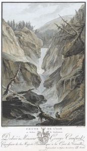 "chute De L'aar/au Dessus De Gutdannen.". by Caspar Wolf