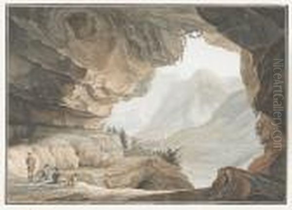 Vue De La Caverne Du Dragon Dans Le Canton D'unterwalden. - view 1