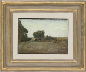 A Country Cottage; And Haystacks by Teodoro Wolf-Ferrari