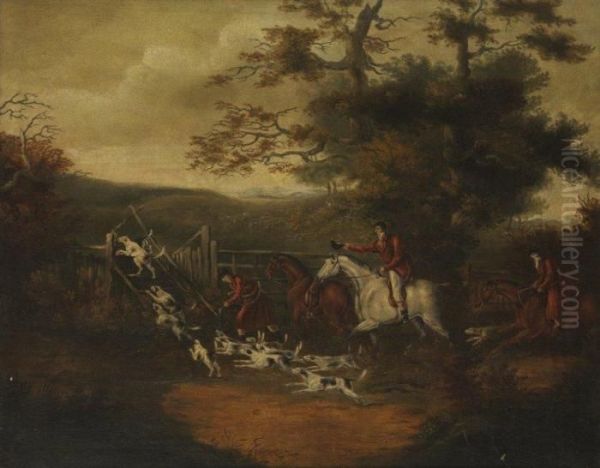 Le Colonel Jolliffe""""""""s
Hounds Traversant Uneriviere Sur La Route De Brighton Pres De Merstham - view 1