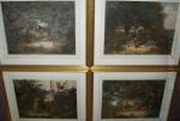 Shooting, Plates I To Iv, Aquatint By R. Reeves, On Wove, Without Margins - view 1