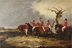 Lord Herries And Other Members Of The Maxwell Family Out Hunting by Dean Wolstenholme, Jr
