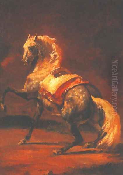 Grey Dapple Horse - view 1