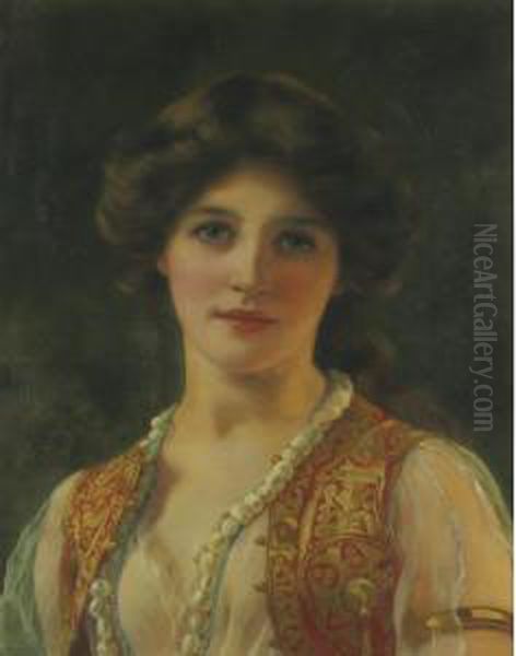Portrait Of A Beauty In Oriental Costume - view 1