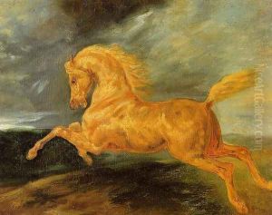 A Horse Frightened by Lightening