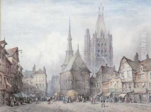 The Market Square by Lewis John Wood